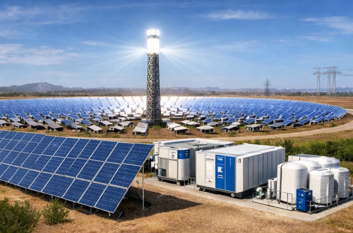 CSP + PV + Hydrogen Coupling System