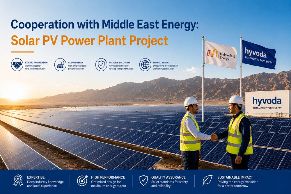 Cooperation with Middle East Energy Solar PV Power Plant Project