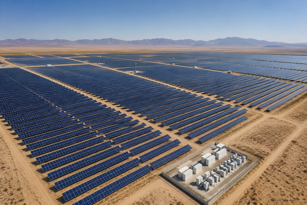 Photovoltaic Power Station Construction 100 MW Utility‑Scale Solar Farm-1